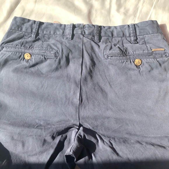 ❤️Massimo Dutti Blue/ Grey Chinos Slacks Pants 30 - Picture 8 of 8